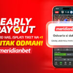 NOVO, NOVO, NOVO! Samo u Meridianu – isplati tiket već na 1:0!