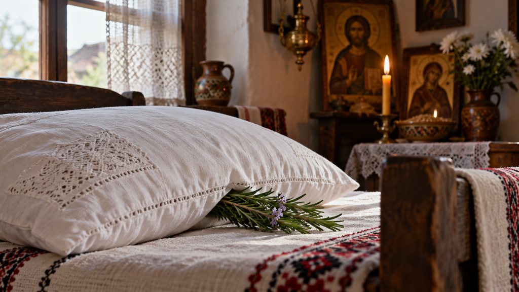 Candlelit Orthodox Memorial Still Life