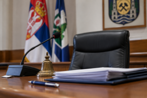 Council Chamber Desk and Bell (1)