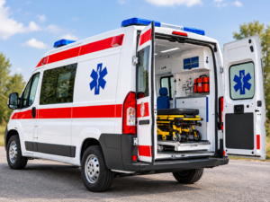 Open Ambulance with Stretcher Interior